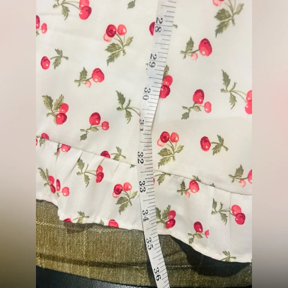 Abercrombie & fitch cherry  print mini adorable dress style it however u like - Image 10