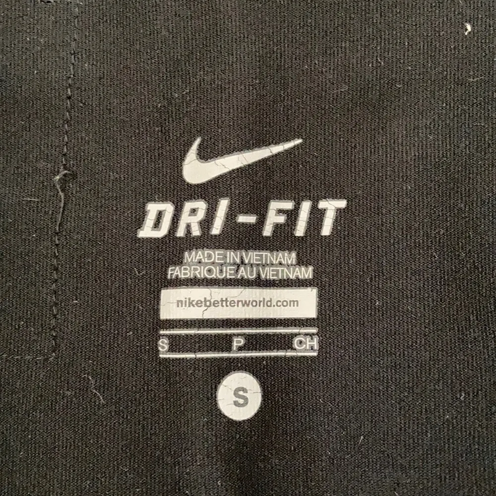 Nike Texas Longhorns Grey Striped Dri-FIT Leggings Tiger Stripe Black Size Small - Image 2