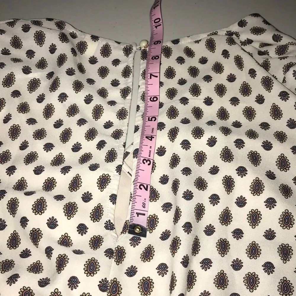 ALYA BEIGE WITH MULTICOLOR DESIGN ELASTIC WAIST BOHO ROMPER MEDIUM - Image 3