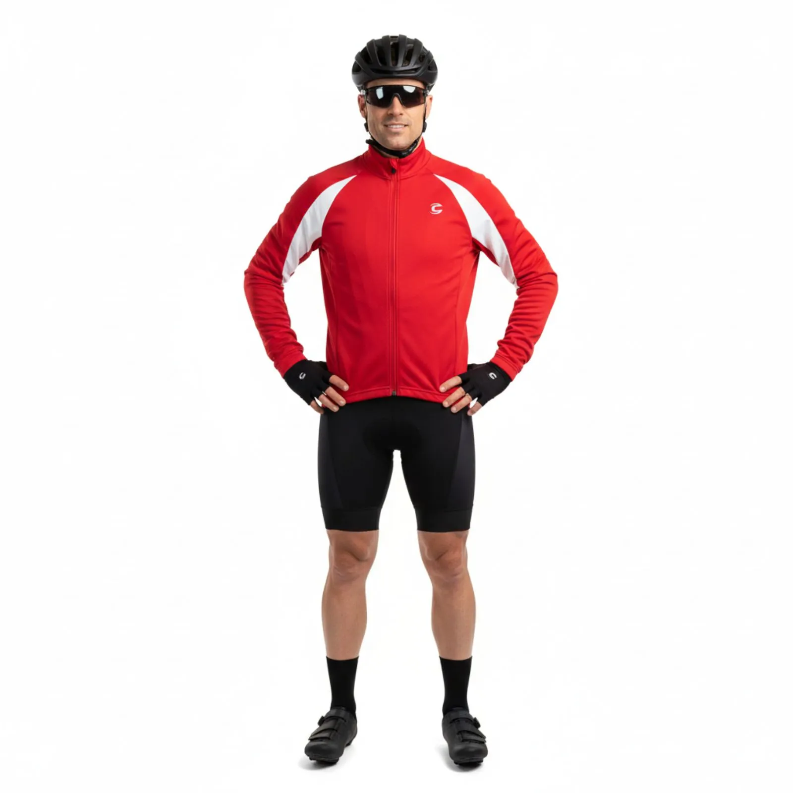 Cannondale Red & White Long Sleeve Zip Close Bicycle Cycling Sport Jacket M Size M - Image 5