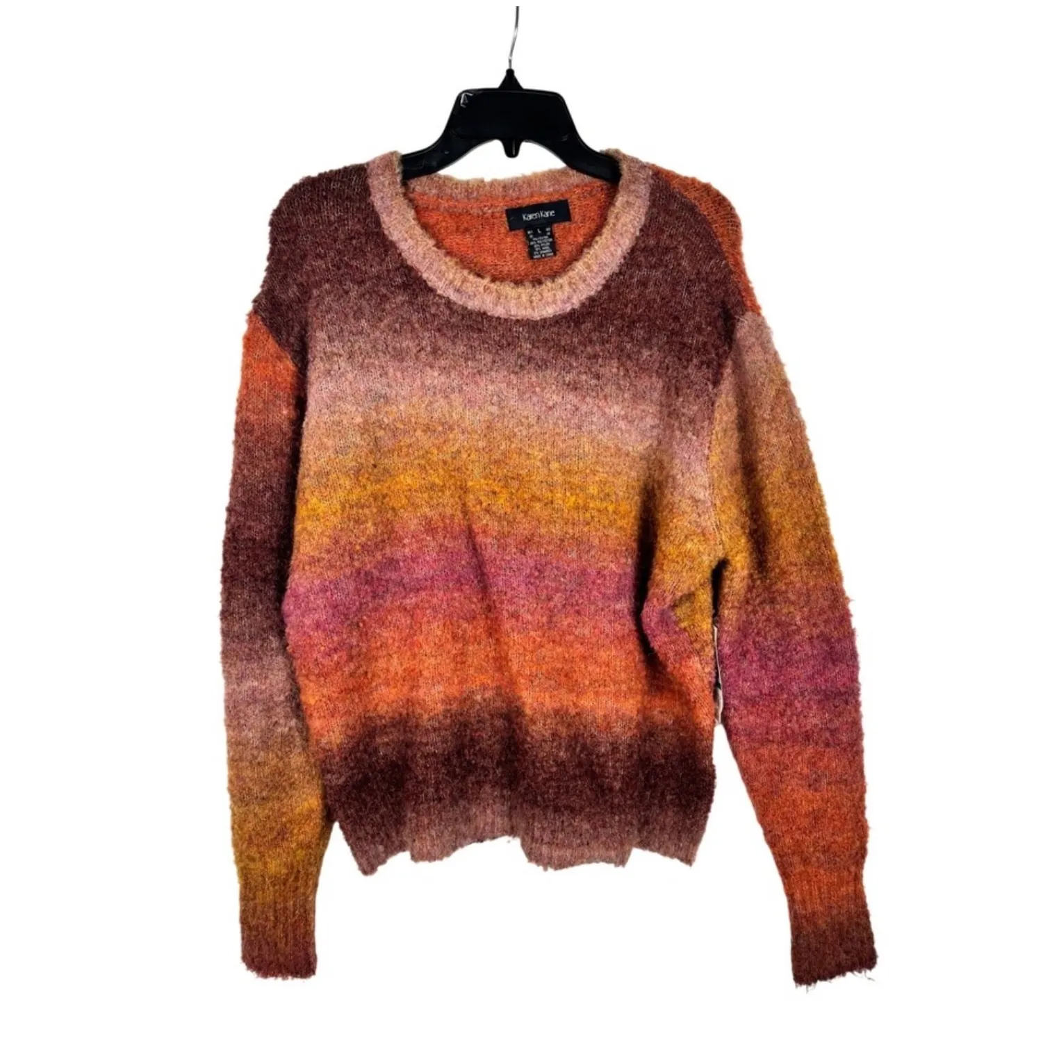 Karen Kane Ombre‎ Sweater Womens Large Knit Pullover Multicolor - Image 3