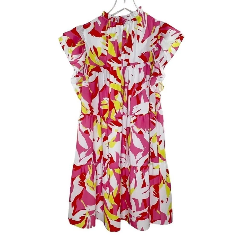 Crosby by Mollie Burch Sz S Millie Dress Tiered Floral Pockets - Image 2