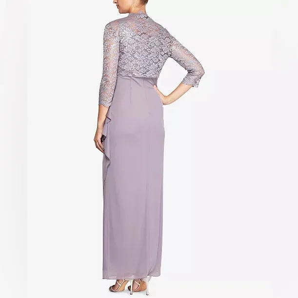 Alex Evenings Empire Waist Gown & Lace Bolero - Image 2