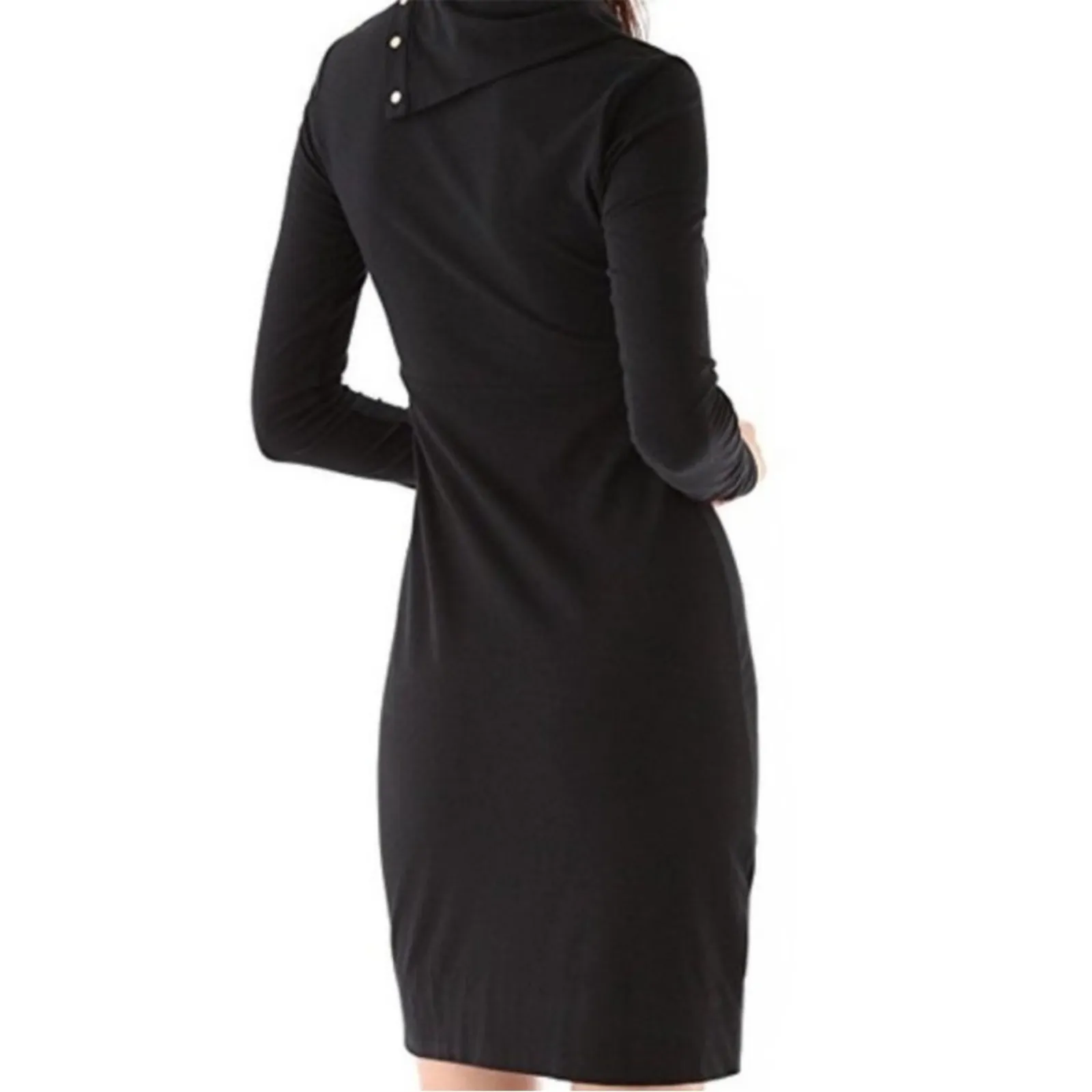 Diane von Furstenburg black sheath dress XS - Image 5