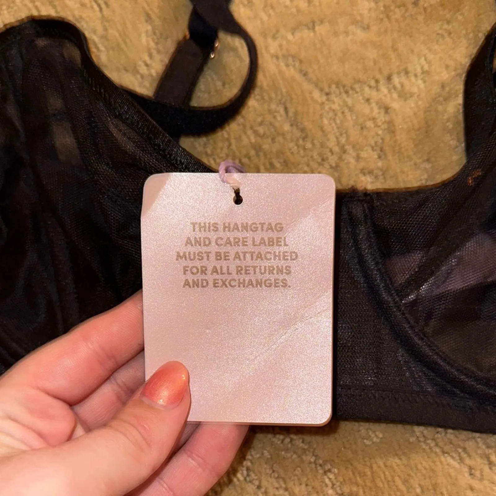 Savage x Fenty mesh unlined bra Black Size undefined - Image 4