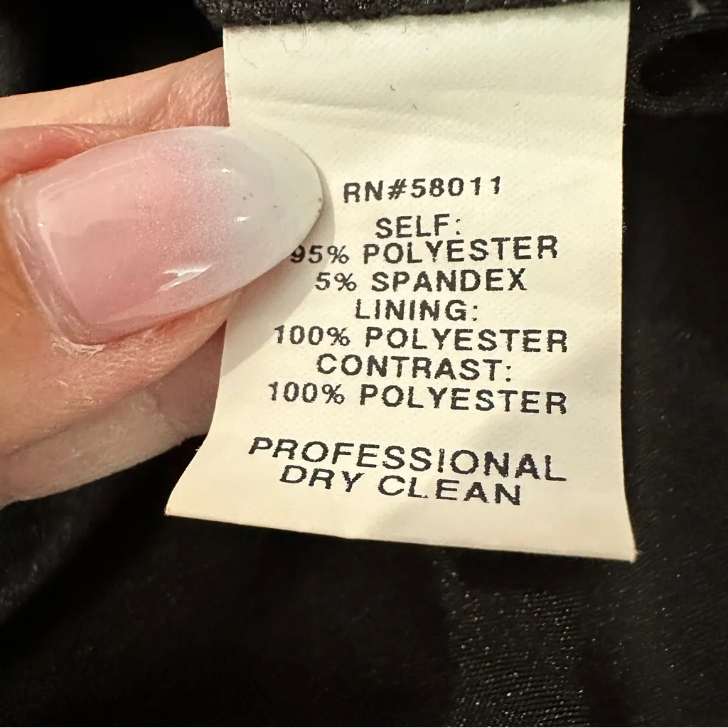 David Meister Black Sequin Bodice Cocktail Sheath Dress Size 6 (EUC) - Image 14