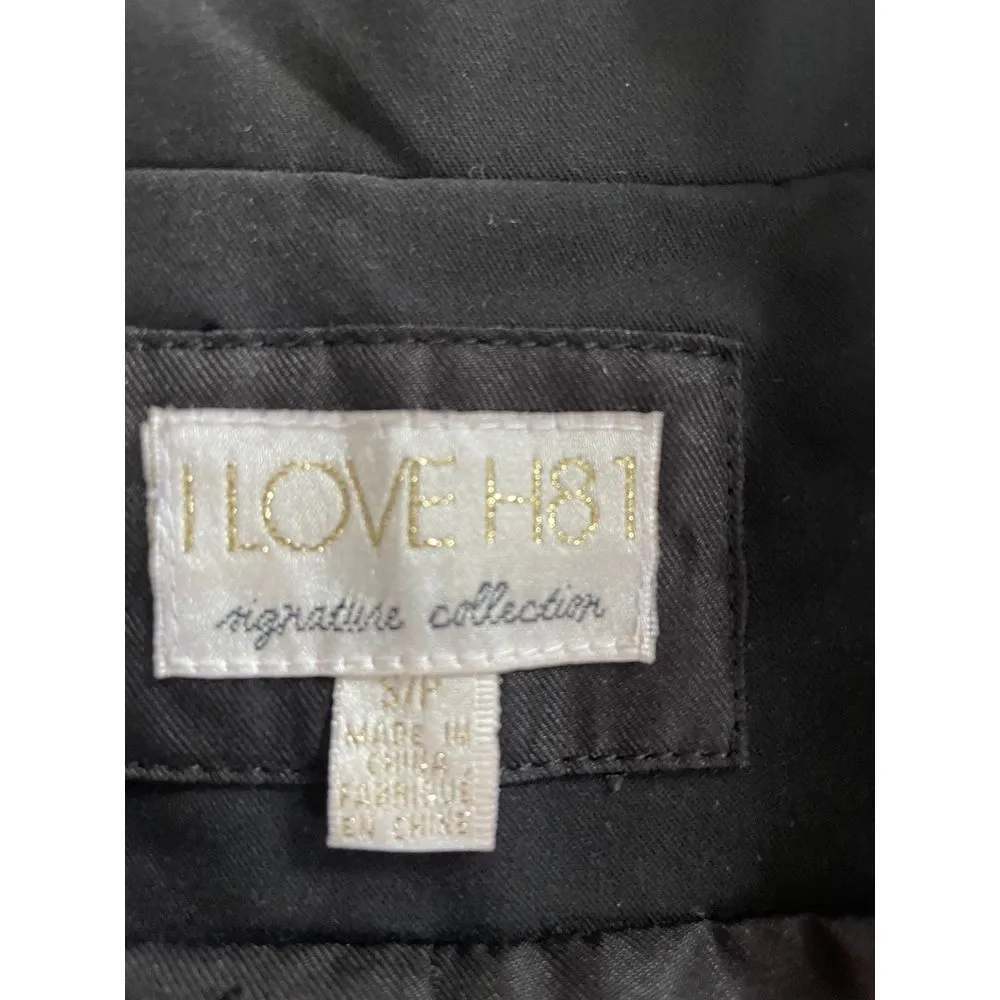 Dazzling Navy Sequin Sleeve ILOVEH81 Blazer‎ size 8 Blue - Image 2