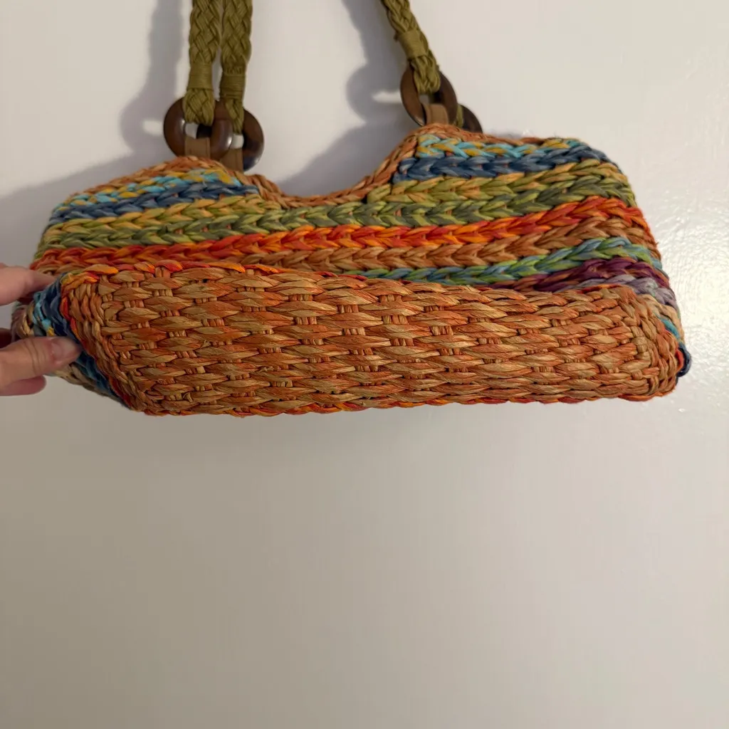 Orvis VTG Multicolor Woven Tote Bag - Image 5