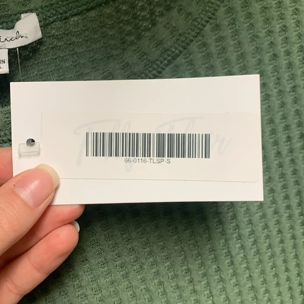 White Birch Waffle Knit Top Peasant Balloon Sleeves Size Small NWT Boho Indie - Image 7