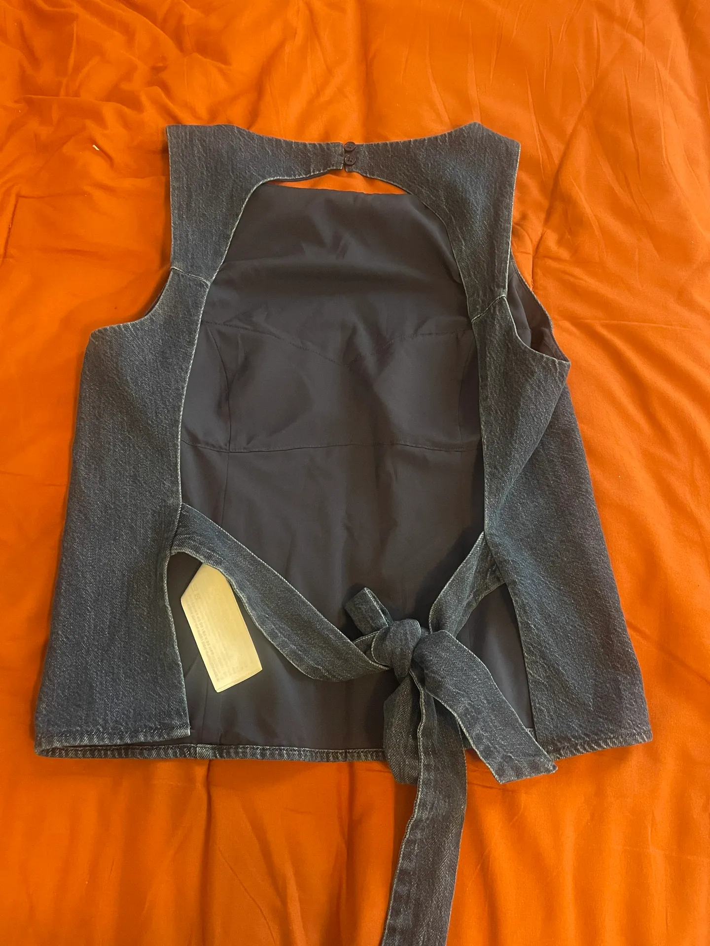 Denim Backless Top - Image 2