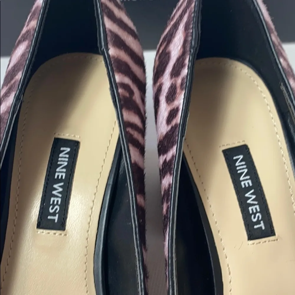 Nine West Jolanda 2 tiger print pointy block heels - Image 5