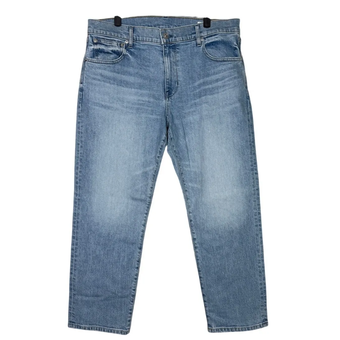 AYR The Stance Straight Leg Hi Rise Stretch Cropped Jean 32 Blue Loose Control - Image 10