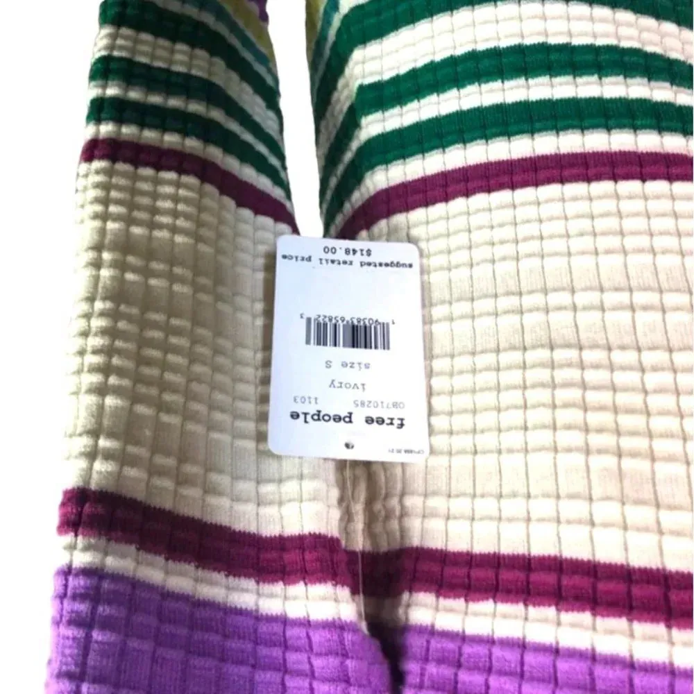 NWT Free‎ People Gidget Knit Sweater Dress in Ivory - Image 9