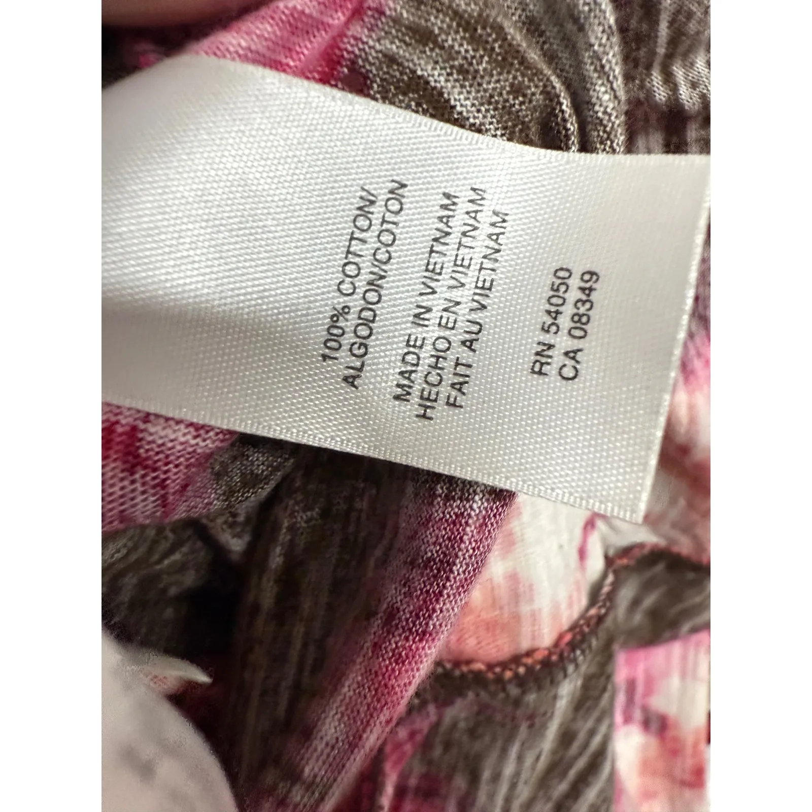 Jones New York Tie Dye Abstract Tunic Mini Dress Size XL Black Hot Pink Artsy - Image 7