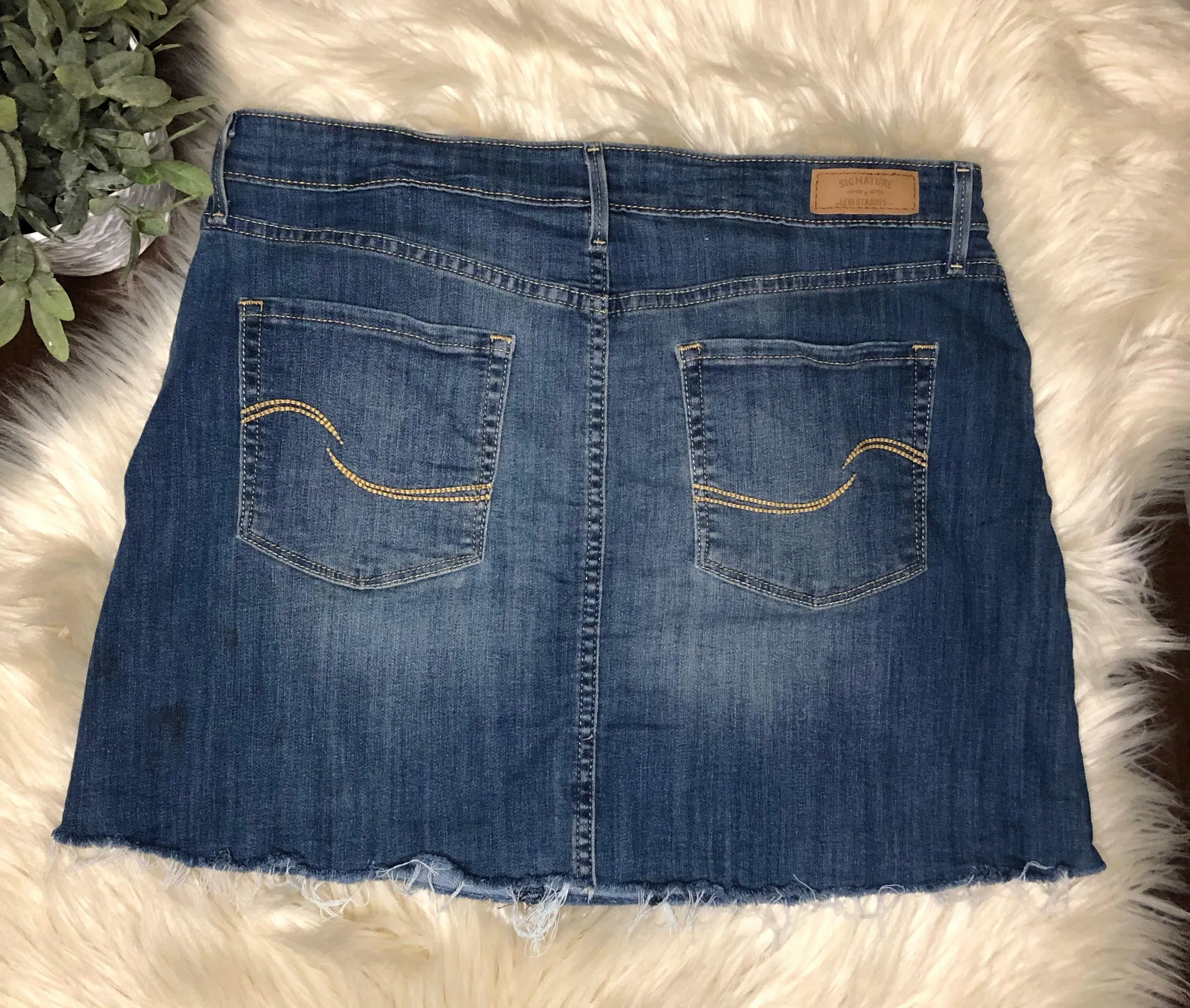 denim high rise skirt sz 12 - Image 2