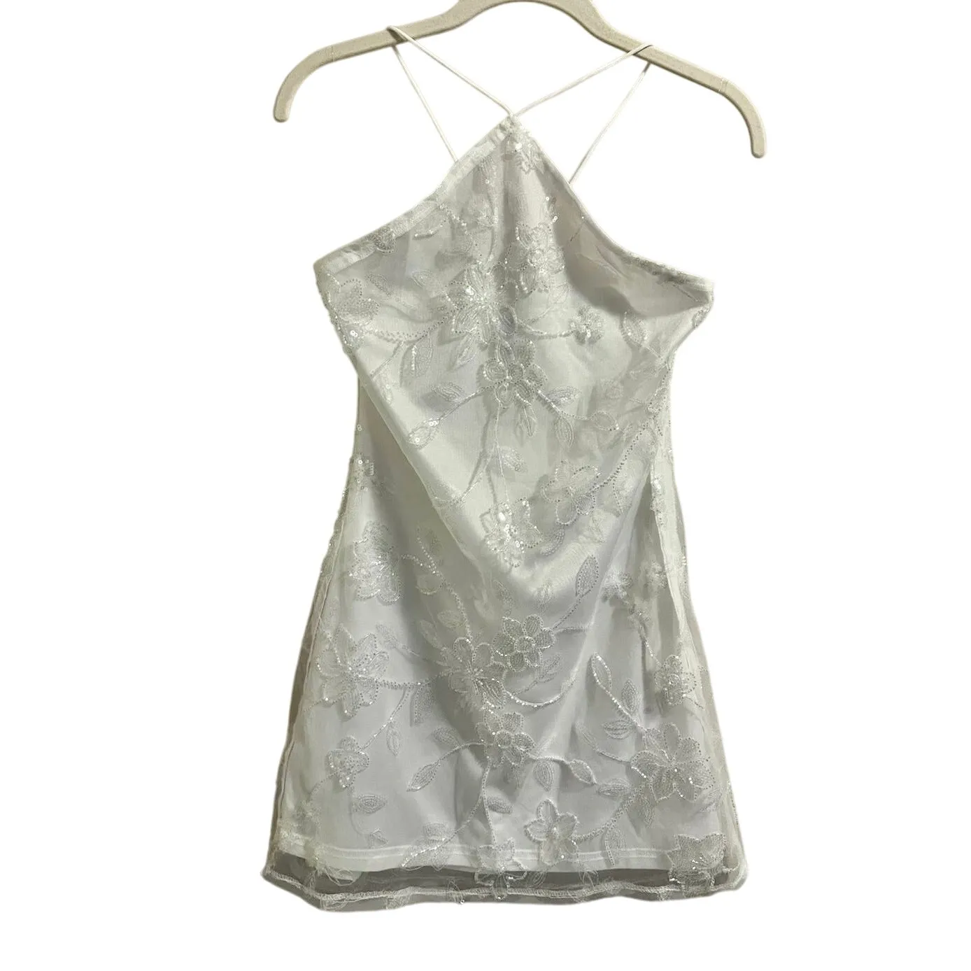 Peppermayo NWT  Pure White Rubi Beaded Mini Dresses sz. S - Image 4