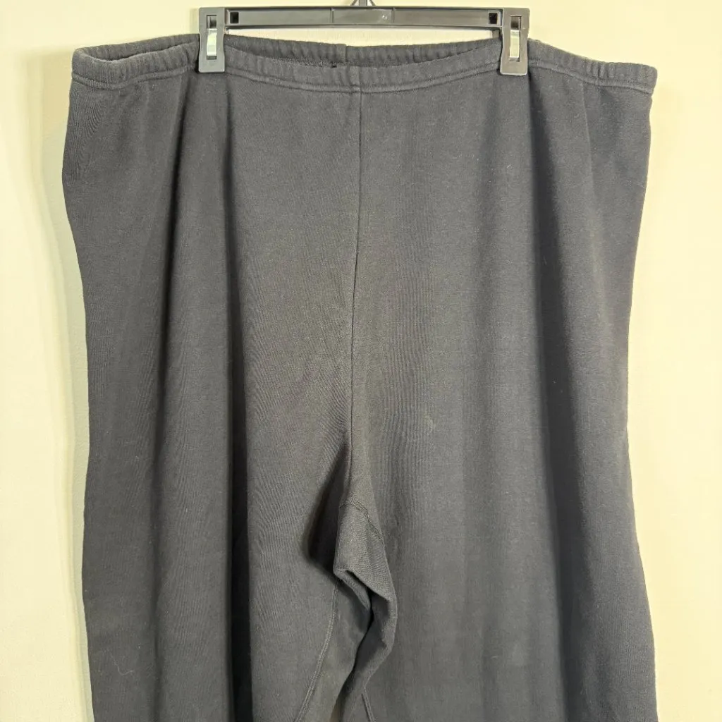 Skims Cotton Fleece Classic Jogger Sweatpants Women's 3X Onyx Black Lounge NWOT - Image 6