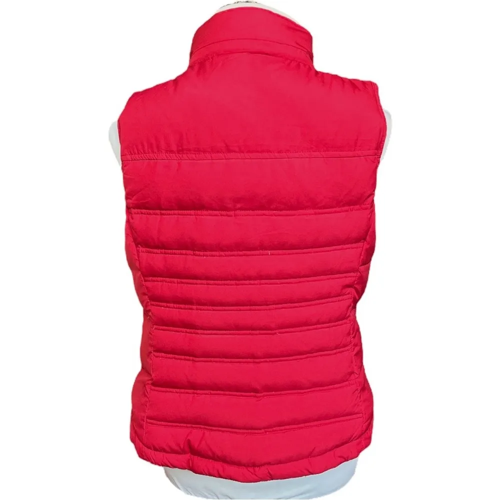 Ann Taylor Loft Puffer Vest Red Size Medium Petite - Image 2