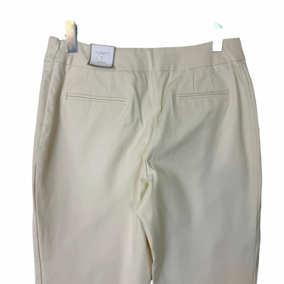 Chico’s Size 1 Ultimate Fit Getaway Pants Slim Ankle Women’s 8 Antique Ivory - Image 4