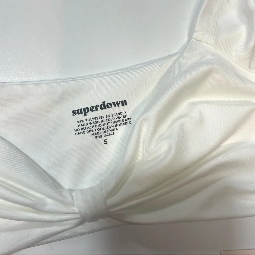 superdown  chantel jeffries aubrey bikini bottom white Small - Image 4