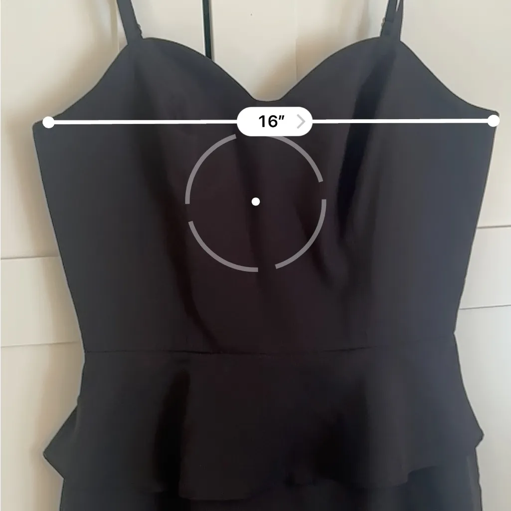 Naven Black Mini Peplum Dress - Image 4