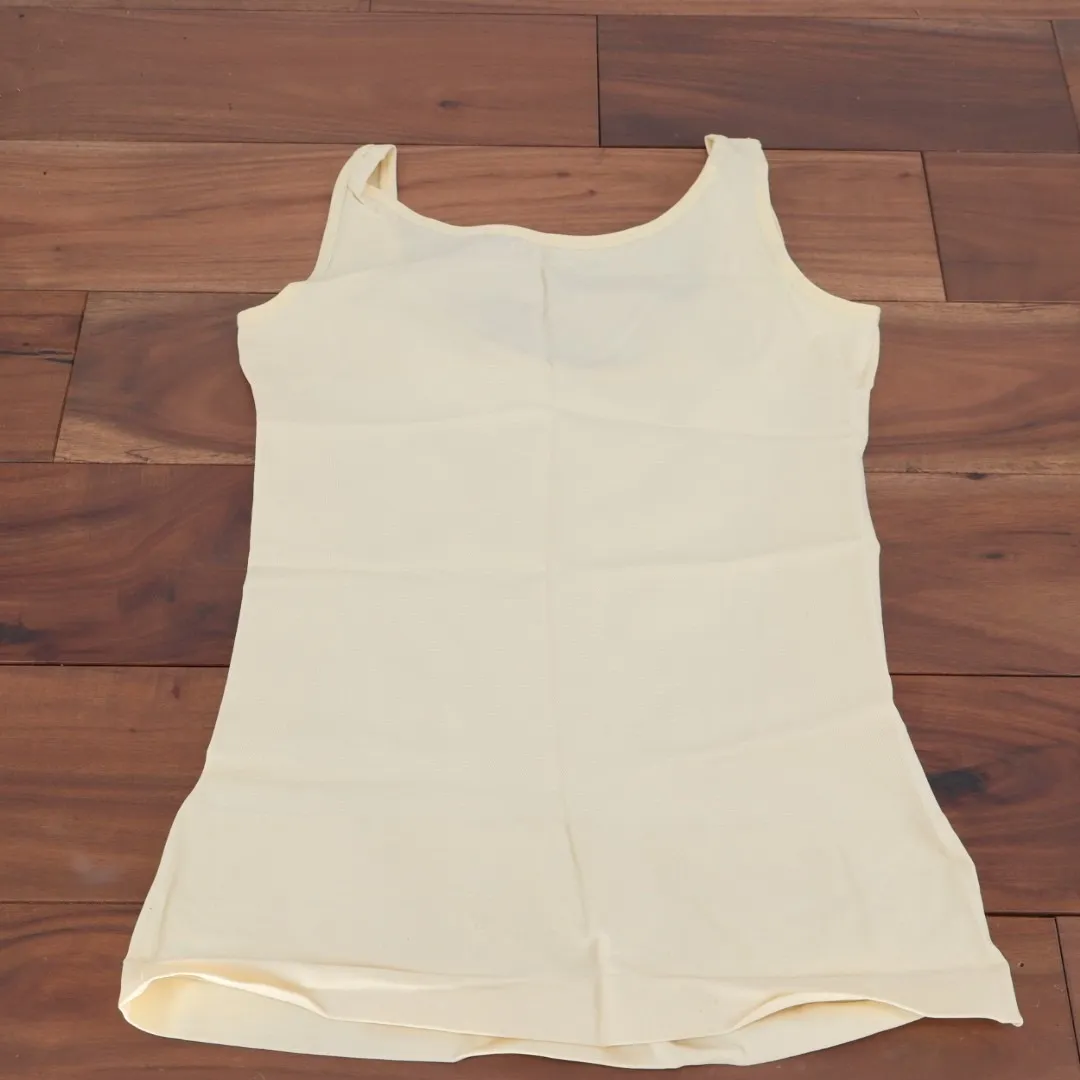 Shapermint Essentials Open Bust Shaper Cami Top Women XL Beige Stretch Shapewear Tan - Image 5