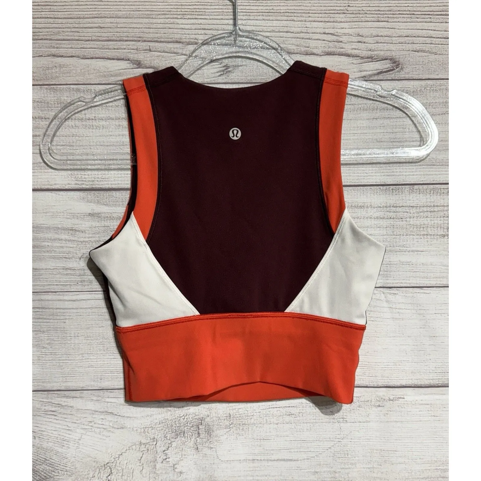 LULULEMON Kick Serve Sweat Bra Women's Size 4 Multicolor Padded Luxtreme - Image 2