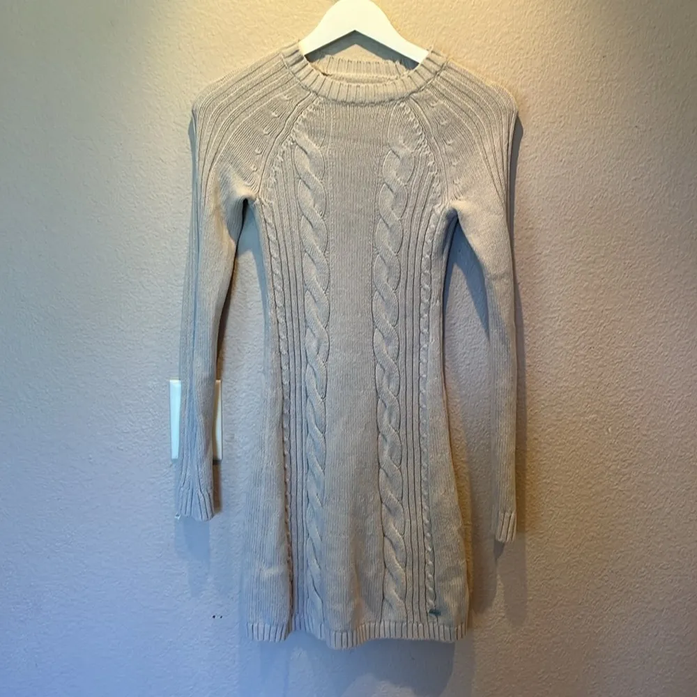 Hollister Women’s Beige Sweater Jumper Dress Size XS - Image 2