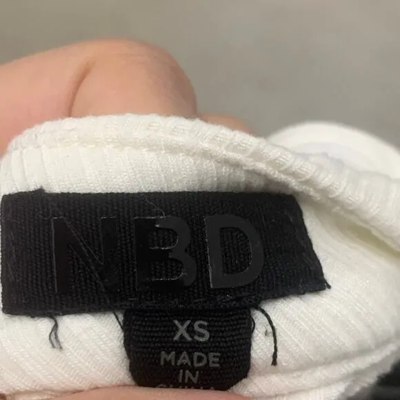 NBD White Eyal Top Chic, Side Tie‎ Top - Image 7