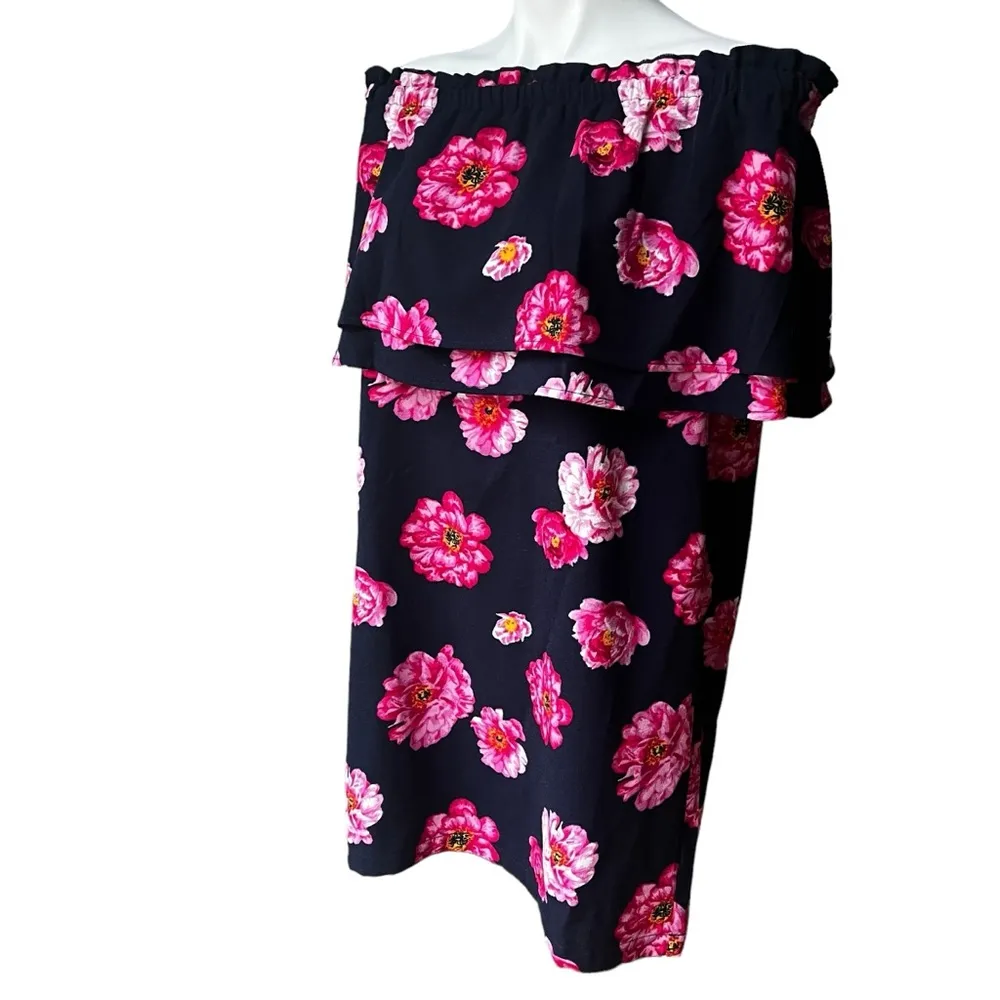 Mud Pie Womens Pippa Off-The-Shoulder Summer Dress, Pink Peony, Sz M - Image 8