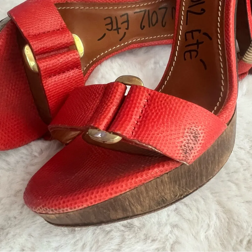Lanvin Orange heels Size 8 - Image 3