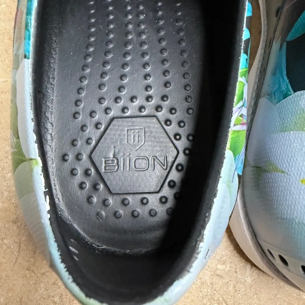 Biion Women's Spikeless Golf Shoes Jungle Night Print Black Blue Size 7 - Image 9