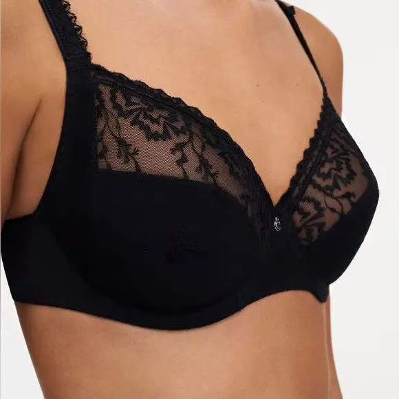 NWT Chantelle Every Curve Full Coverage Unlined Bra in Black Size 42DDD / 42F - Image 4