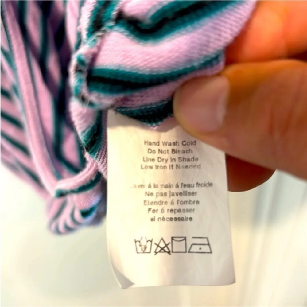 Lush (B.P. Nordstrom‘s) Purple, Blue, & Green Striped V-neck Tank Top Size XS - Image 7