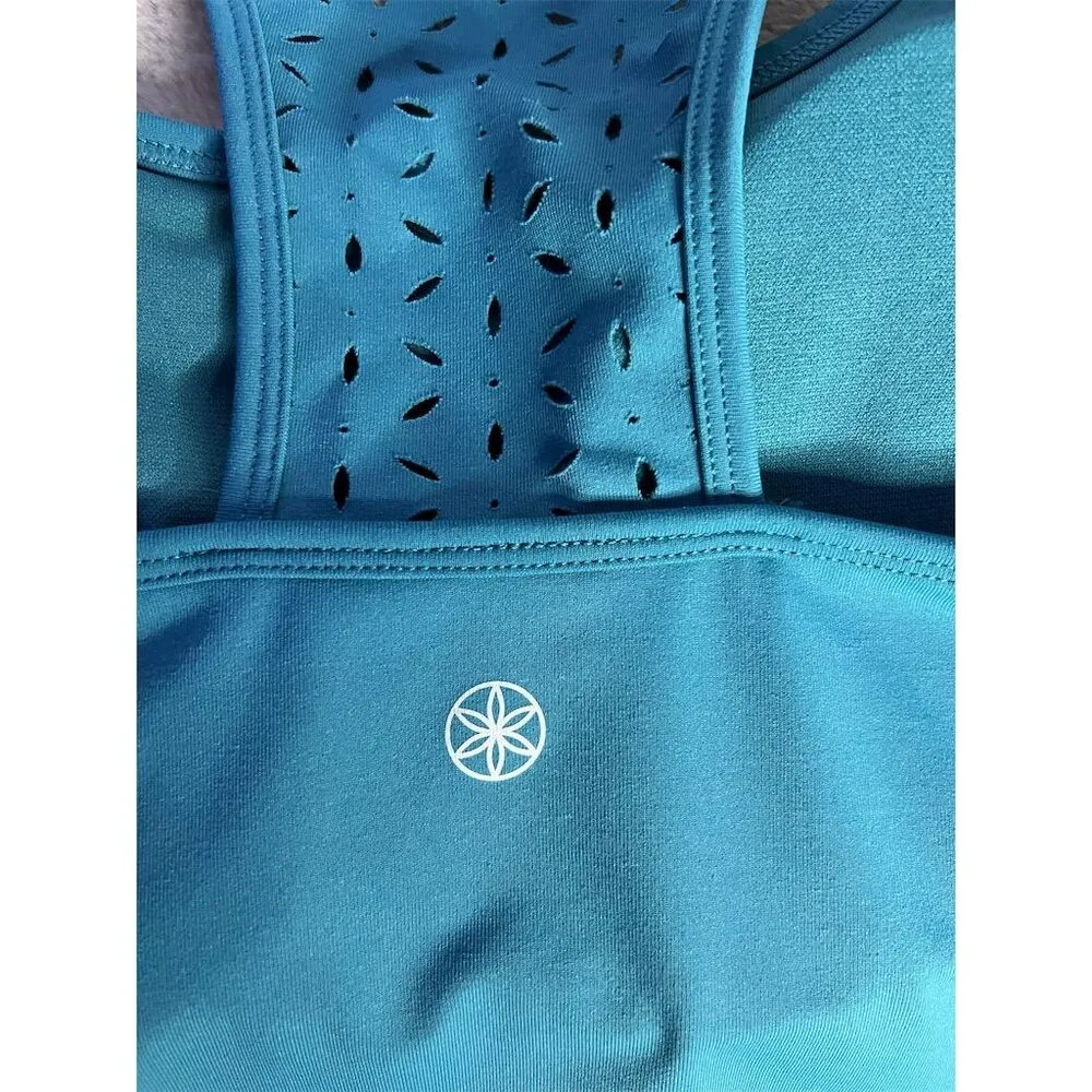 Gaiam Women's 2XL Blue Yoga Tank Top Racerback Sleeveless Activewear - Image 7