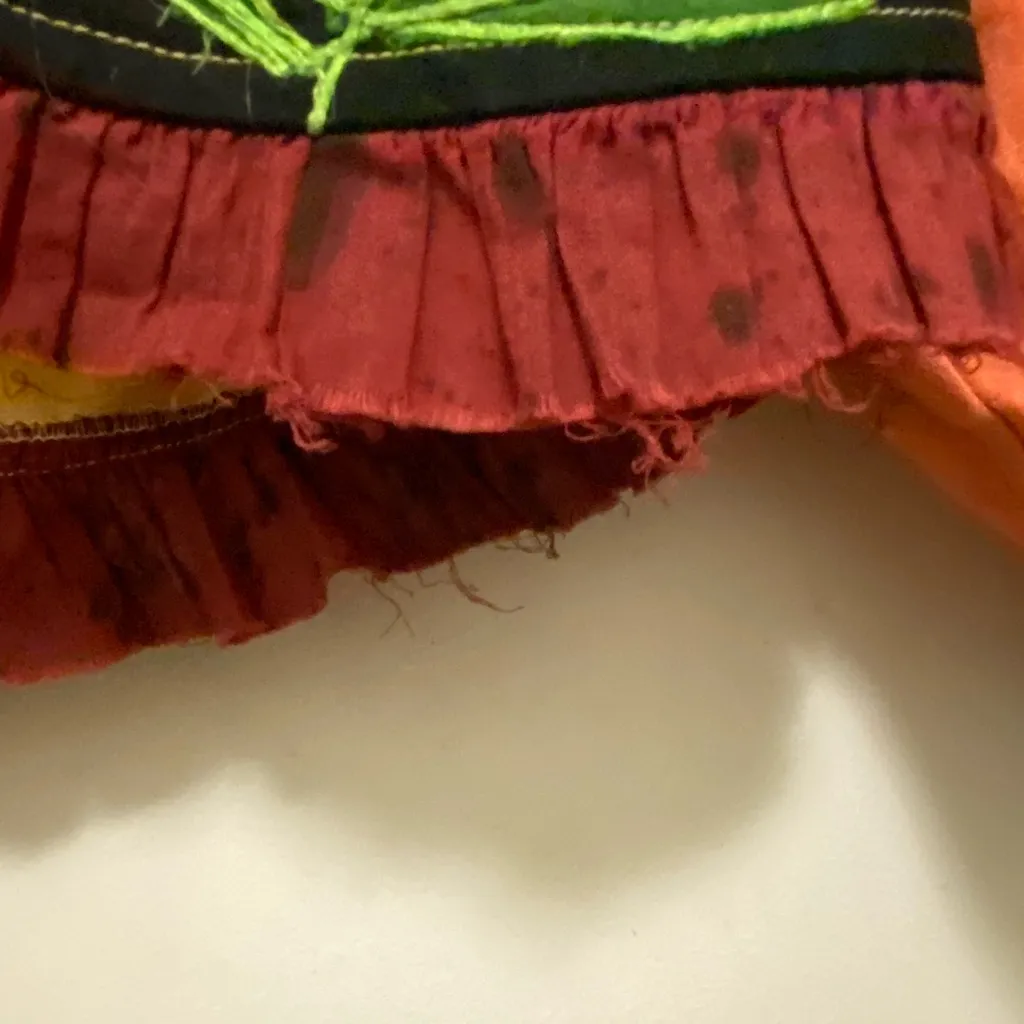 Minnie’s Closet Jacket Womens S Small Bust 34” Embroidered Butterfly Red Yellow - Image 7