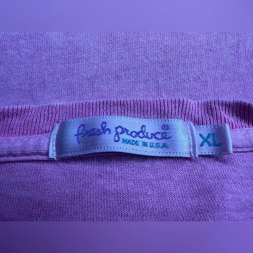 Fresh Produce V-Neck Short Sleeve Pink Martini Print Adult Casual T-Shirt|Sz:XL - Image 9