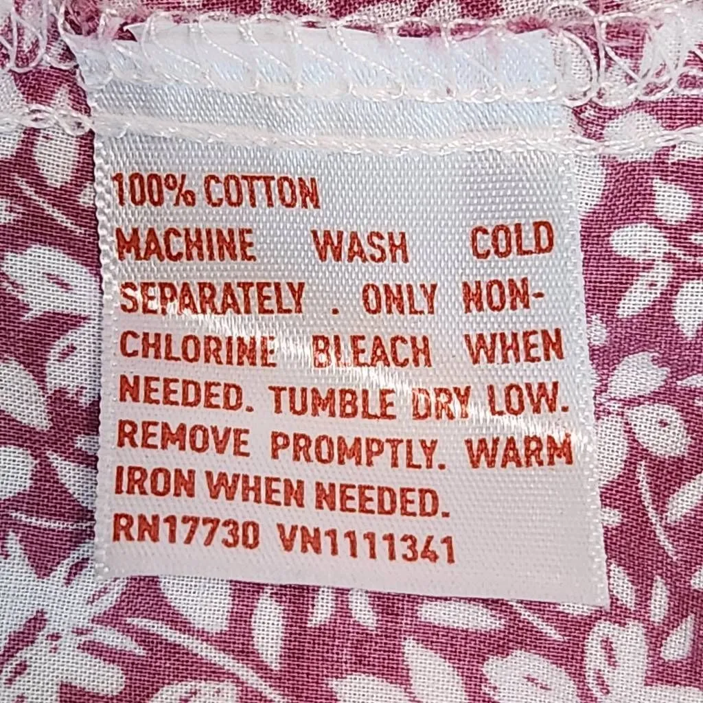 Mossimo Purple Floral Button - Image 7