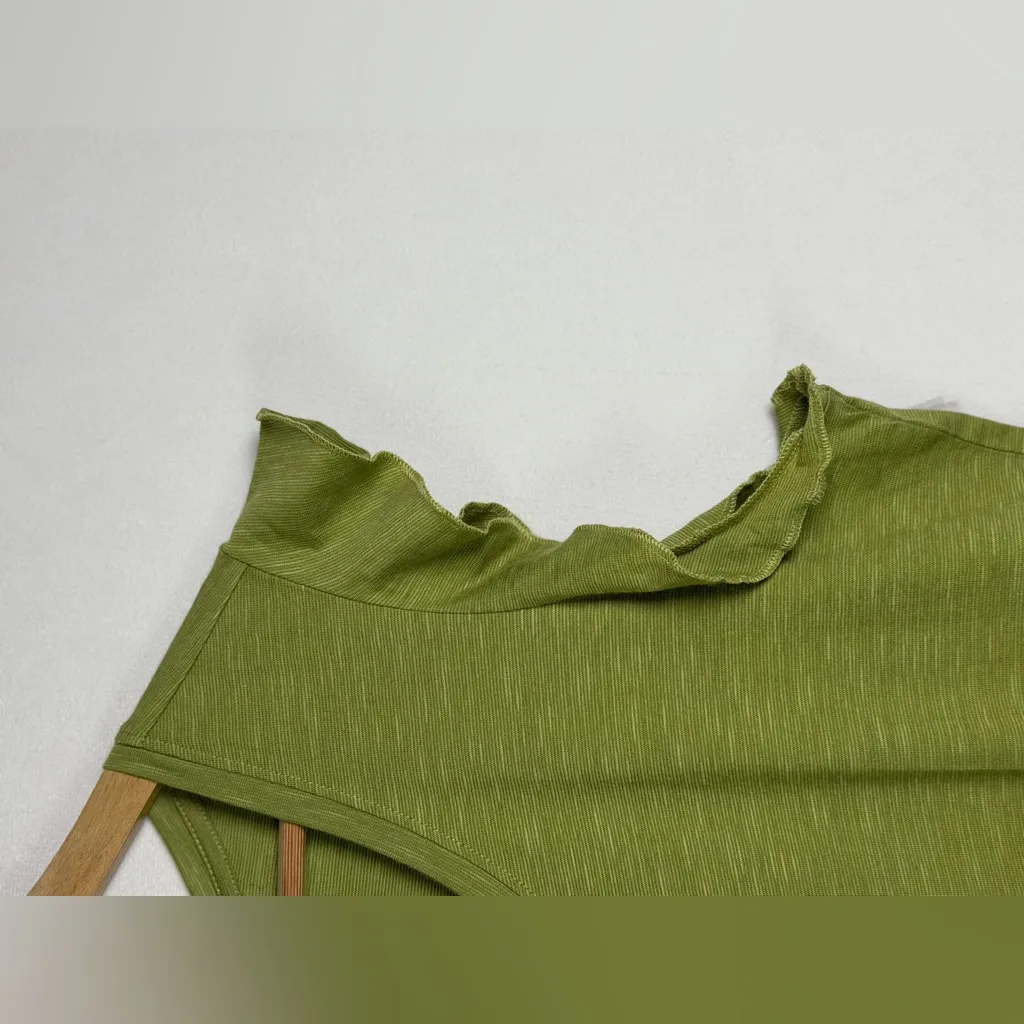 Toad&Co Women’s Green Organic Cotton Tencel Ruffle Sleeve Top Size L Size L - Image 5