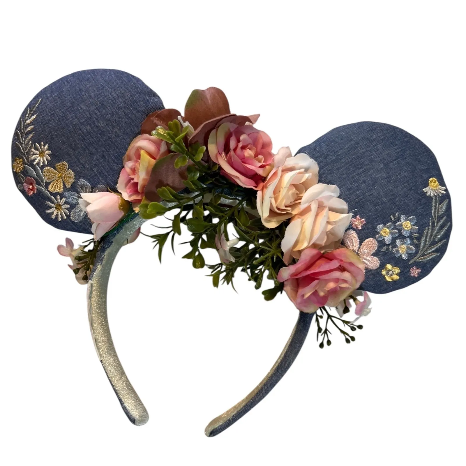 Epcot‎ International Flower & Garden Festival 2023 Snow White Floral Minnie Ears Blue - Image 2