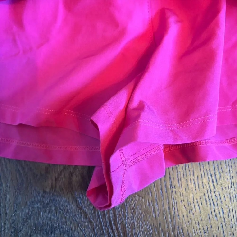 Vanilla Star Women's Athletic Skort M Hot Pink Elastic Waistband - Image 5