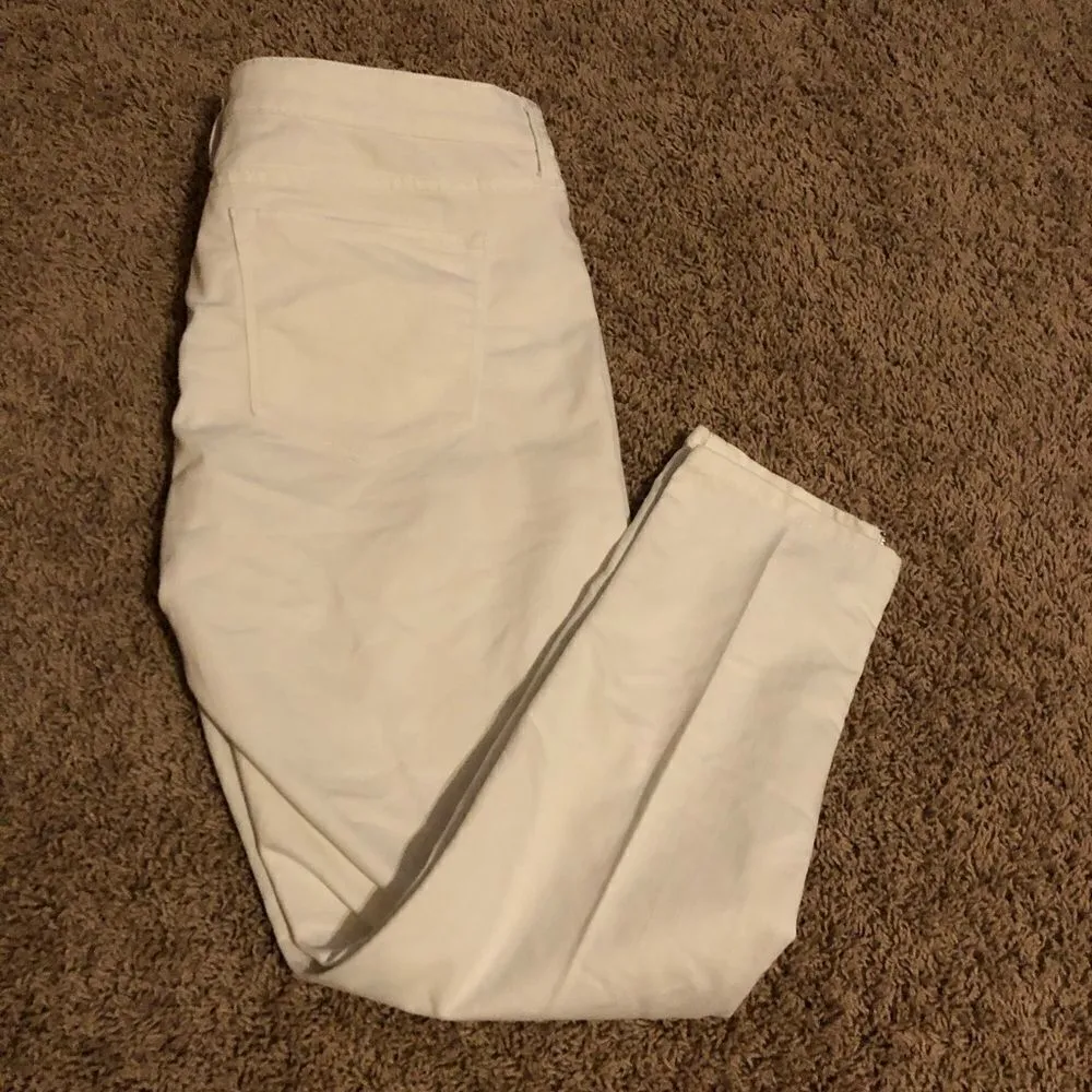 a.n.a white skinny ankle denim sz 14 - Image 8