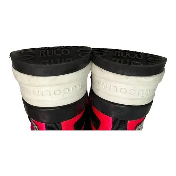 RUCOLINE Womens Pink Black R Sequins Platform Chunky Sneakers Shoes Size Unknown - Image 10