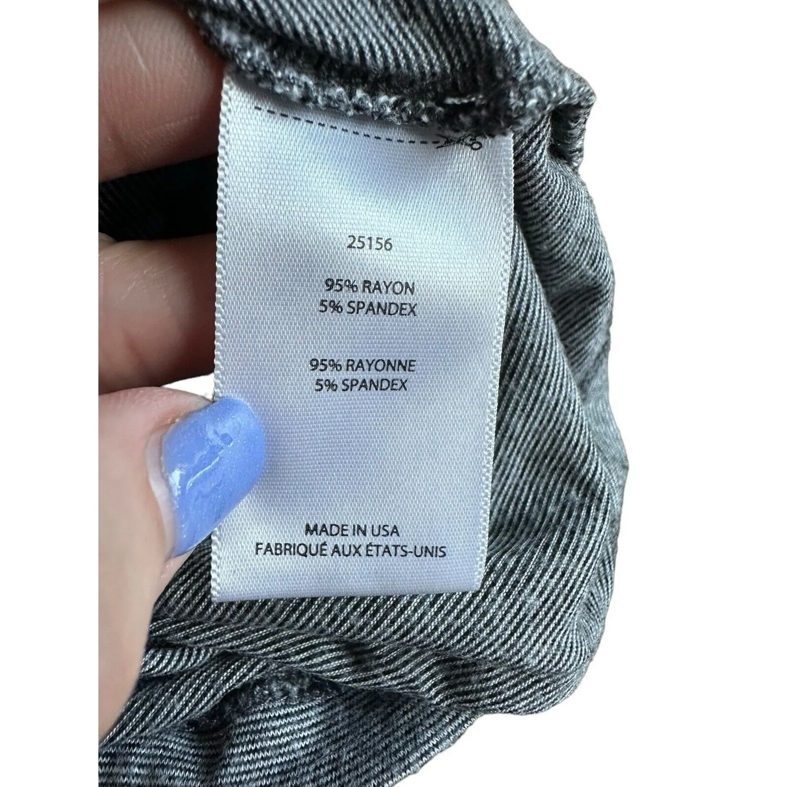 Anthropologie Dolan Women’s Size Small Gray Slouchy 3/4 Sleeve‎ Tee Soft #P5-3 - Image 5