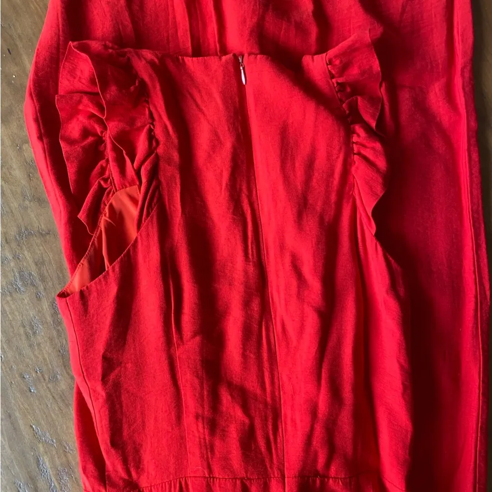 Sugar+Lips red wide leg full length jumper ruffle top - Image 7