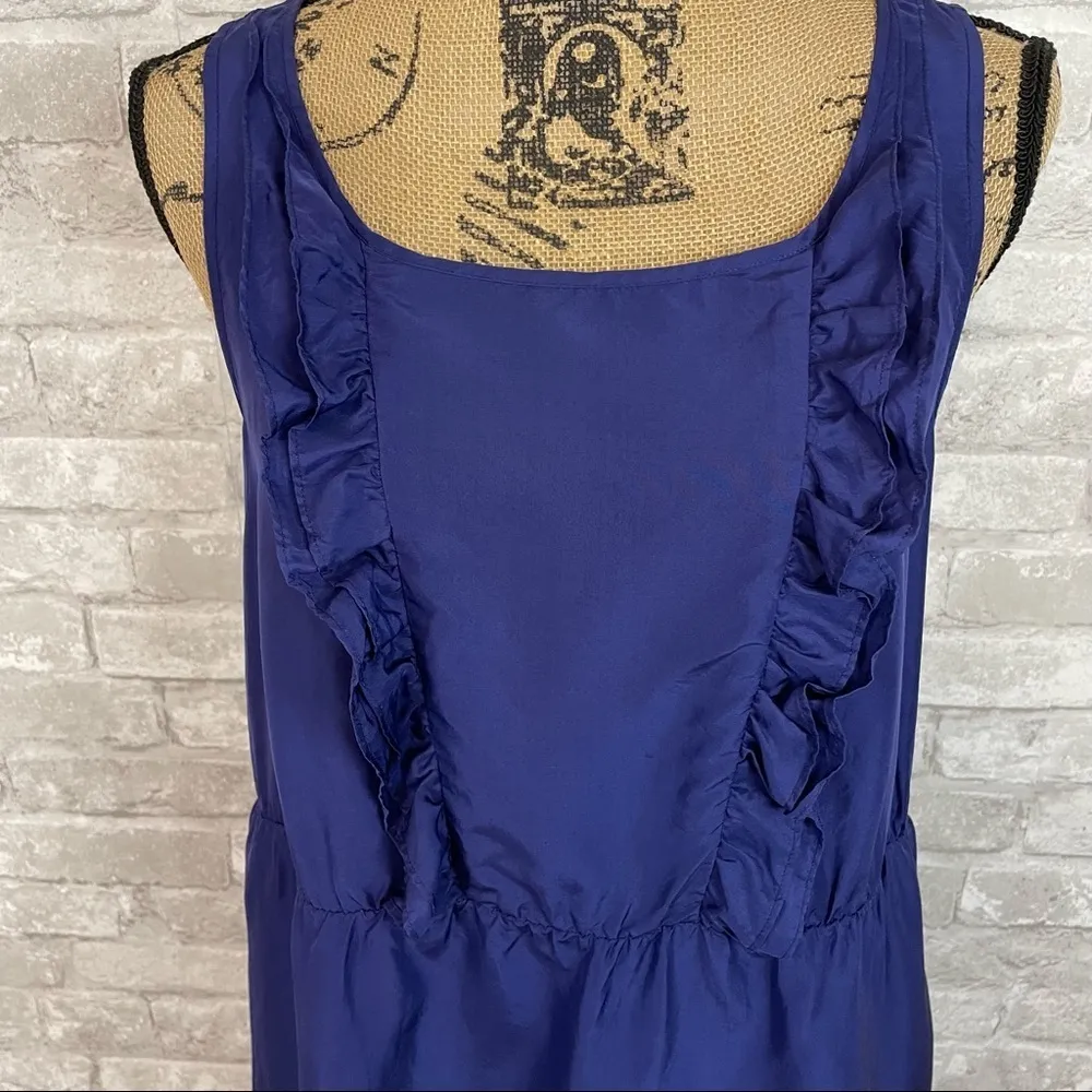 Anthropologie Maeve Silk Ruffle Dress - Image 2