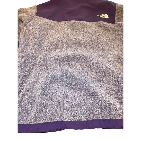 EUC The‎ North Face Denali Fleece Collared Full Zip Jacket Purple Women Small - Image 8