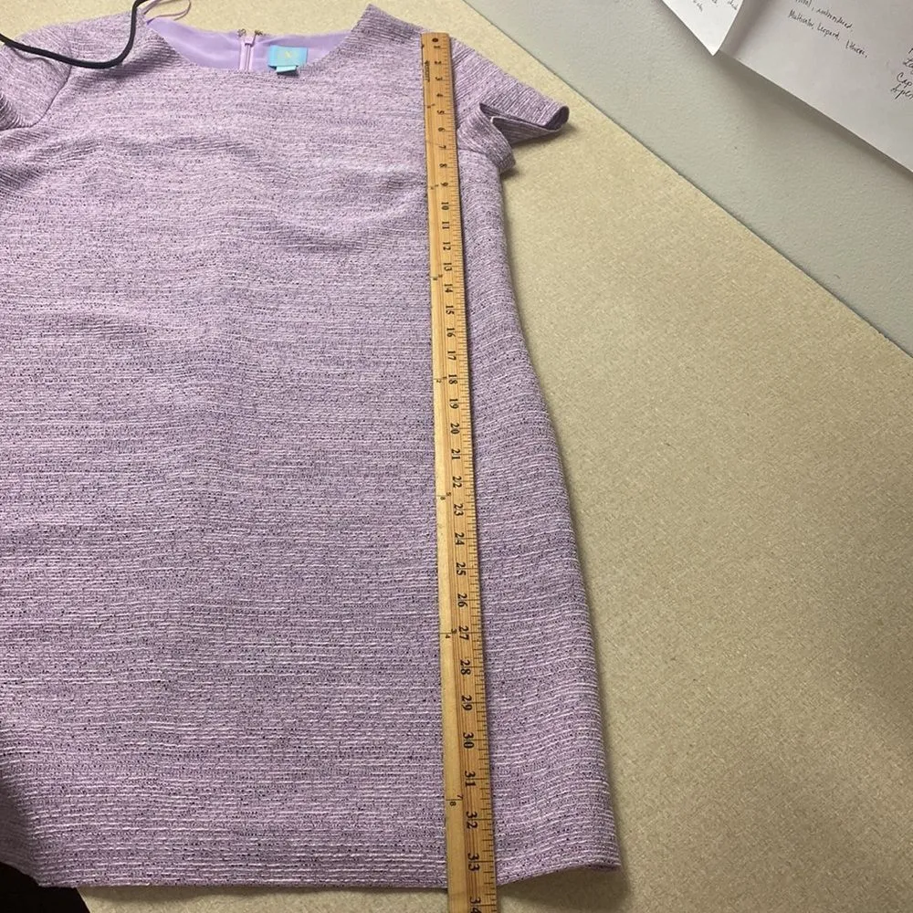 Cece Women's 8 Purple Classic Mini Silhouette Scoop Neckline Short Sleeve Dress - Image 11