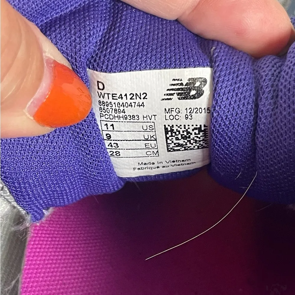 New Balance 412N2 Women's 412 Running Shoes Size 11 Gray Purple Pink Casual - Image 7