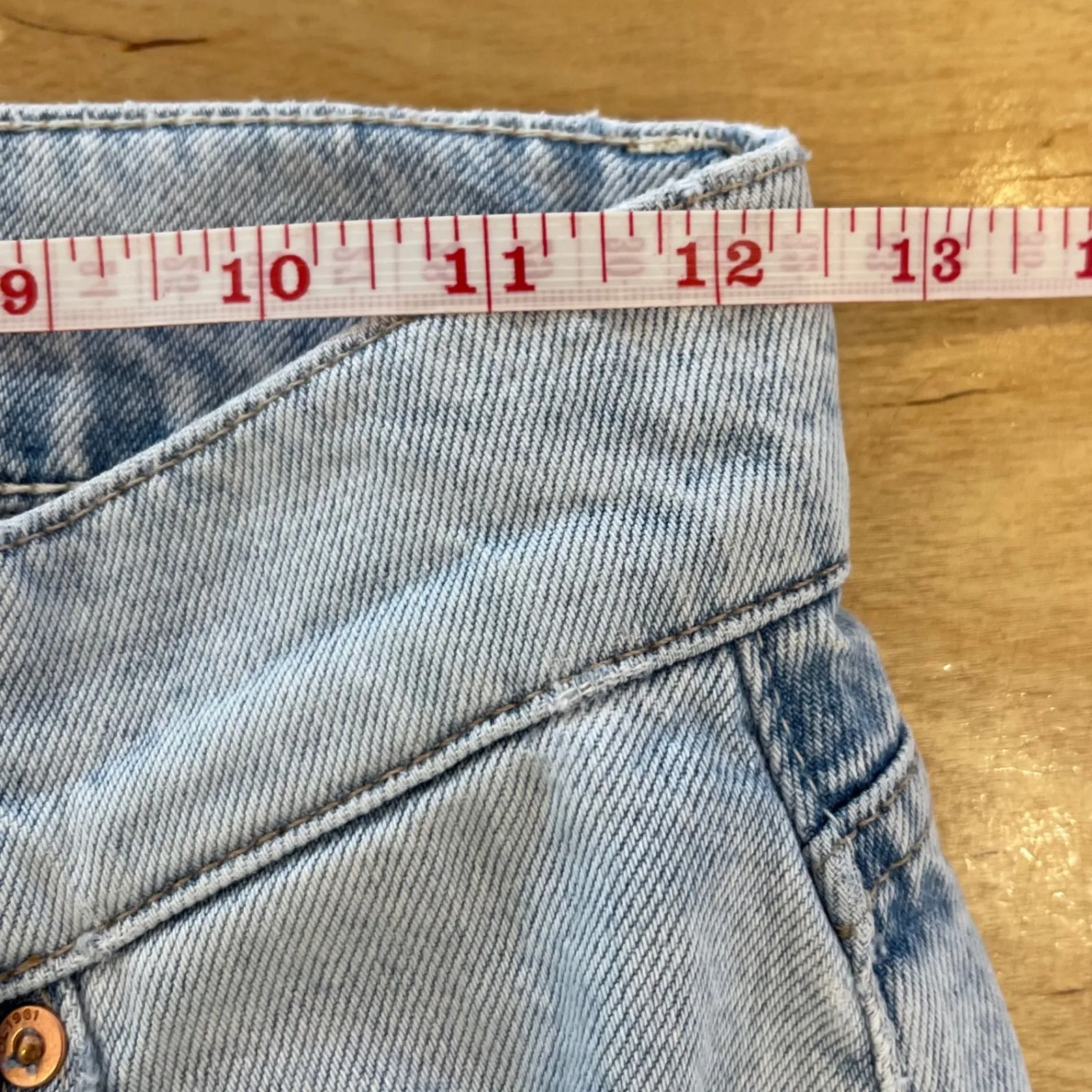 DL1961 Hepburn Wide Leg High Rise Jeans Size 23 Light Wash Denim - Image 11